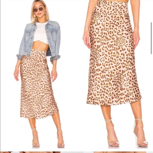 Free People Maxi Skirt, Cheetah Print, size 0 - Picture 2 of 5